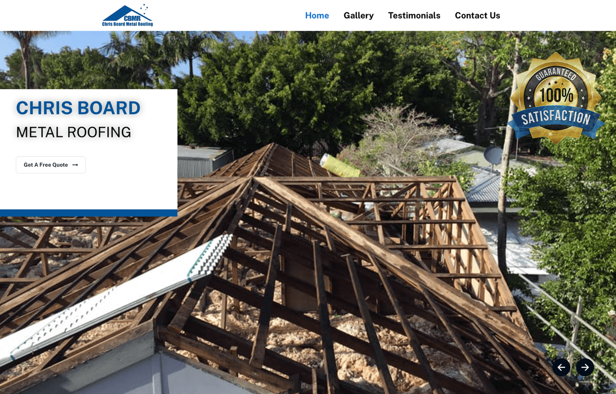 Original Chris Board Metal Roofing website